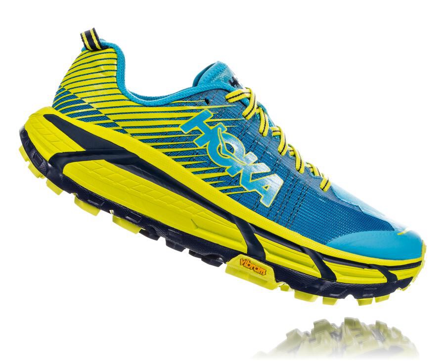 Tenis Trail Hoka One One Feminino Azuis/Verdes - Evo Mafate 2 - 294-HIMFWR